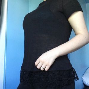 Lace Trim Tee
